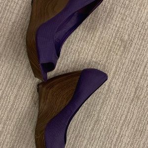 Jessica Simpson purple Kaprix wedges 9.5